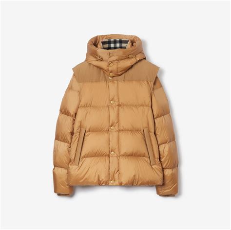 burberry showerproof nylon jacket|Nylon Puffer Jacket in Black .